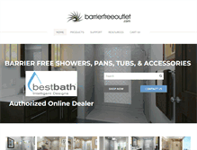 Tablet Screenshot of barrierfreeoutlet.com
